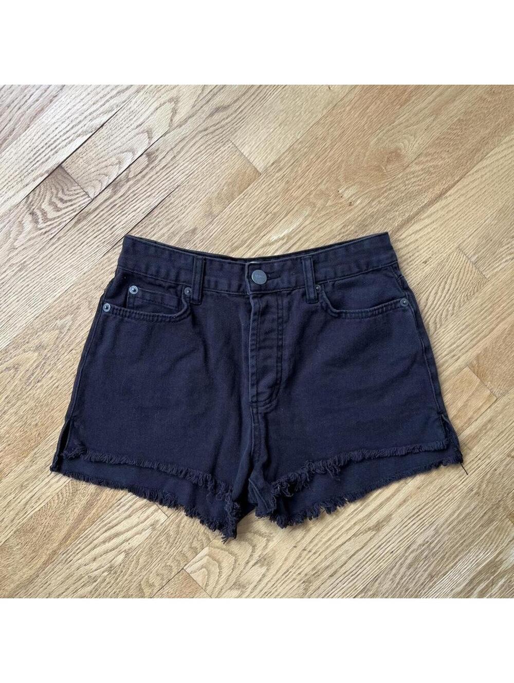 AMUSE SOCIETY Women's Black and Brown Shorts